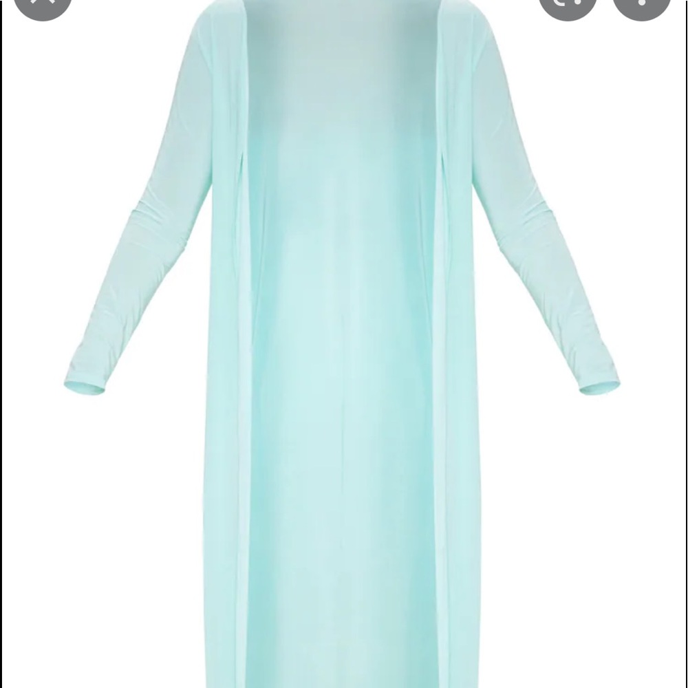 NWT PrettyLittleThings mint long kimono/jacket !